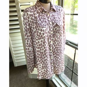 Ann Taylor Loft Long Sleeve Blouse M